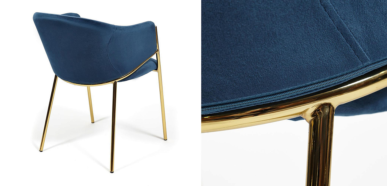 Стул Dolores blue velvet - Loft-Concept в Сочи