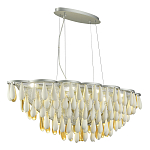 Люстра с подвесками в форме капель на серебристом каркасе Raindrop варинант исполнения - 5 | Loft Concept в Сочи