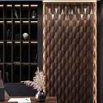 Гипсовая 3D панель с принтографией PM-36 варинант исполнения - 1 | Loft Concept в Сочи