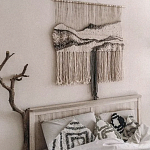 Панно Современный Гобелен ручная работа Туманное Утро варинант исполнения - 3 | Loft Concept в Сочи