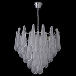 Люстра с подвесками из рифленного стекла в форме капель Textured Glass Chandelier варинант исполнения - 17 | Loft Concept в Сочи
