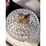 Конфетница из прозрачного рельефного стекла Eden Garden варинант исполнения - 7 | Loft Concept в Сочи