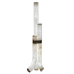 Торшер геометрический с тремя мраморными плафонами Marble Tripod варинант исполнения - 1 | Loft Concept в Сочи