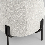 Пуф в ткани букле молочного цвета Pikelet варинант исполнения - 4 | Loft Concept в Сочи