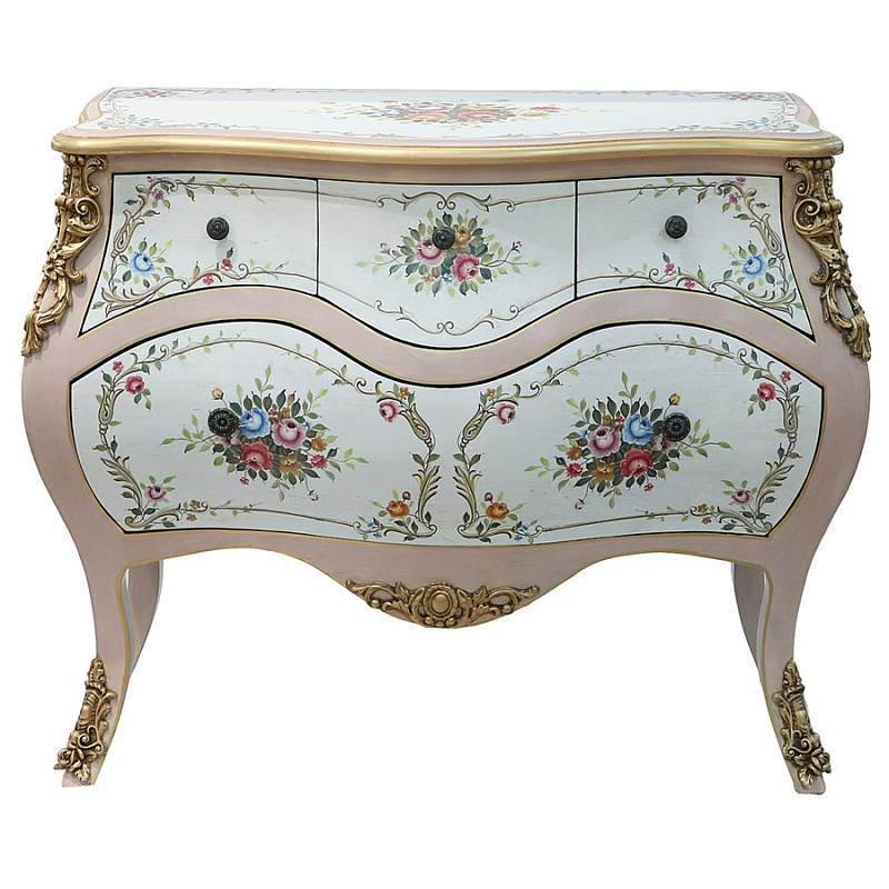 Комод Rococo Reminder Белый Золотой в Сочи | Loft Concept 