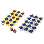 Нарды настольные из натурального камня лазурит и долерит Backgammon from Stone варинант исполнения - 11 | Loft Concept в Сочи