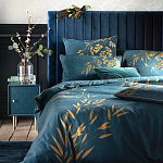 Тумба с одной дверцей Scale Ornament Blue Nightstand варинант исполнения - 4 | Loft Concept в Сочи