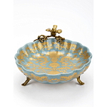 Блюдо фарфоровое Птица на ветке Flora варинант исполнения - 3 | Loft Concept в Сочи