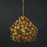 Подвесной светильник золотой с декором в виде лепестков клевера Hanging Clover варинант исполнения - 3 | Loft Concept в Сочи