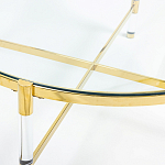 Кофейный столик со столешницей из стекла Crossy варинант исполнения - 2 | Loft Concept в Сочи