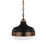 Подвесной светильник с круглым белым плафоном в индустриальном стиле Feiss варинант исполнения - 1 | Loft Concept в Сочи