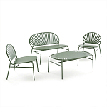 Зелёная скамья из стали Goodwin Metal Bench Green варинант исполнения - 8 | Loft Concept в Сочи