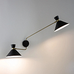 Бра с 2-мя поворотными плафонами Davy Duo Wall Lamp варинант исполнения - 6 | Loft Concept в Сочи