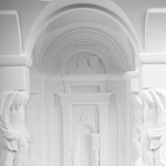 Встраиваемый в стену гипсовый светильник под покраску с колоннами и арками в античном стиле Antiquity Athena варинант исполнения - 10 | Loft Concept в Сочи