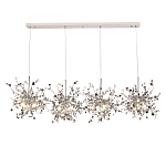 Люстра подвесная из четырех частей с металлическими круглыми элементами Terzani Argent варинант исполнения - 4 | Loft Concept в Сочи