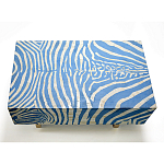 Кофейный стол Kenya Coffee Table Bone Inlay ZEBRA blue варинант исполнения - 1 | Loft Concept в Сочи