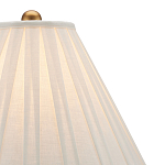 Настольная лампа с фактурным конусовидным абажуром и кожаным каркасом Malifis варинант исполнения - 2 | Loft Concept в Сочи