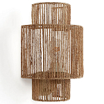 Бра с плетенным из джута плафоном Jutti H30 см варинант исполнения - 1 | Loft Concept в Сочи