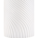 Настольная лампа с белым фактурным корпусом и черным абажуром Twisted варинант исполнения - 1 | Loft Concept в Сочи