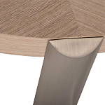 Столик журнальный с низкой круглой столешницей Wood Grain варинант исполнения - 2 | Loft Concept в Сочи