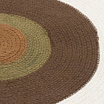 Ковер круглый из хлопка с контрастным узором Bullseye 150 варинант исполнения - 3 | Loft Concept в Сочи