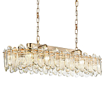 Люстра подвесная овальная с хрустальными овальными подвесками Harmonica варинант исполнения - 1 | Loft Concept в Сочи