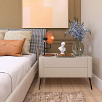 Настольная лампа с круглым деревянным отражателем и черным цилиндрическим плафоном Accord Lighting варинант исполнения - 9 | Loft Concept в Сочи