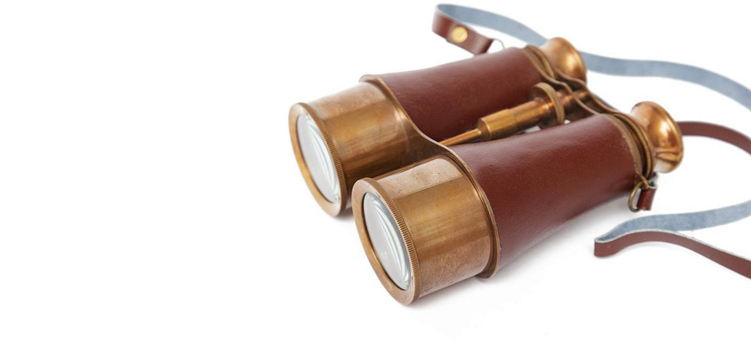 Винтажный бинокль в подарочной коробке Victorian Era Brass Binoculars - Loft-Concept в Сочи