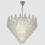 Люстра с подвесками из рифленного стекла в форме капель Textured Glass Chandelier варинант исполнения - 11 | Loft Concept в Сочи
