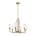  Люстра с прозрачными рифлеными цилиндрическими плафонами Kichler варинант исполнения - 16 | Loft Concept в Сочи