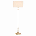 Торшер с абажуром в форме цилиндра на золотистом каркасе Floor lamp Amanda варинант исполнения - 2 | Loft Concept в Сочи