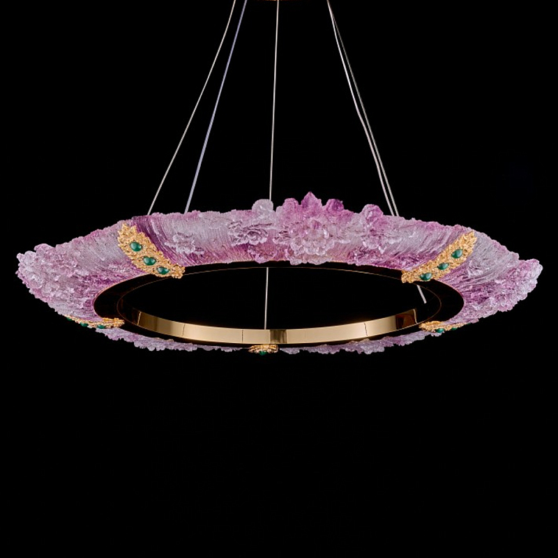 Люстра в форме кольца розовая Warm Pink Light Золотой Розовый в Сочи | Loft Concept 
