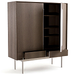 Шкаф из серого дуба Sawada Gray Oak Cabinet варинант исполнения - 3 | Loft Concept в Сочи