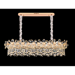 Люстра с декоративными элементами в виде крупных хрустальных цветов Palace Gardens варинант исполнения - 4 | Loft Concept в Сочи