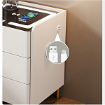 Умная прикроватная тумбочка c зарядкой для телефона Smart Furniture варинант исполнения - 3 | Loft Concept в Сочи