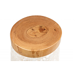 Керамический столик с деревянной столешницей "Пешка" варинант исполнения - 5 | Loft Concept в Сочи