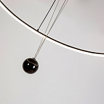 Светодиодная люстра Black LED Circle and Ball Lamp варинант исполнения - 6 | Loft Concept в Сочи
