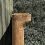 Дизайнерское уличное кресло из массива дерева с плетеной спинкой PALINFRASCA Armchair варинант исполнения - 5 | Loft Concept в Сочи