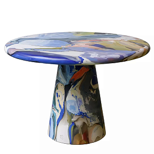 Дизайнерский журнальный стол с цветным орнаментом Unyly