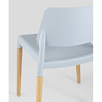 Пластиковый стул на ножках из массива бука Ferret Grey-Blue варинант исполнения - 3 | Loft Concept в Сочи