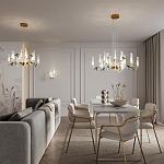 Люстра с декоративными птицами Ganthea D 93 см варинант исполнения - 4 | Loft Concept в Сочи