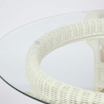 Комплект обеденный из ротанга Eloise grand white варинант исполнения - 13 | Loft Concept в Сочи