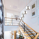 Подвесной светильник со стеклянным плафоном Inner Gleam Globe black  варинант исполнения - 4 | Loft Concept в Сочи