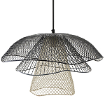 Подвесной светильник Black Grey Mesh Lampshade Hanging Lamp варинант исполнения - 1 | Loft Concept в Сочи