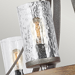 Люстра с цилиндрическим плафонами из толстого волнистого стекла в индустриальном стиле Feiss варинант исполнения - 12 | Loft Concept в Сочи