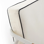 Садовый 2-х местный диван с подлокотниками из тика White варинант исполнения - 7 | Loft Concept в Сочи