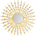 Зеркало-солнце в раме из металла с золотыми с лучами Rays of Peace варинант исполнения - 1 | Loft Concept в Сочи