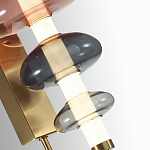 Бра с плафоном из разноцветного стекла Glass Peonies варинант исполнения - 1 | Loft Concept в Сочи