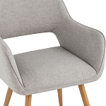 Стул в рогожке серого цвета NEASAN STOOL варинант исполнения - 7 | Loft Concept в Сочи