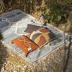 Подушка декоративная с геометрическим узором и плетенными вставками Divine Abstractions варинант исполнения - 5 | Loft Concept в Сочи